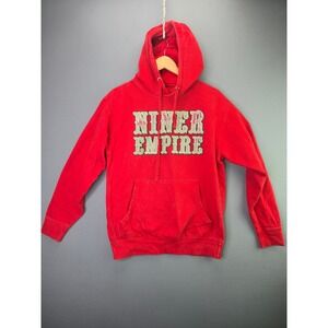 MJ Apparel Niner Empire Hoodie Sweatshirt M Red Graphic San Francisco 49ers Fan